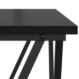 Coffee Table 3 pcs Black Oak Engineered Wood and Steel 868279