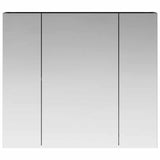 Bathroom Mirror Cabinet with Shelf Black Oak 80 x 14.5 x 70 cm 889104