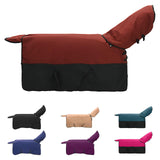 Horse Blanket Bordeaux and Black 125 cm Polyester 42013132