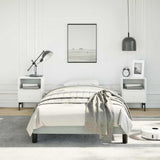 Bed Frame without Mattress Light Grey 100x203 cm Twin XL Velvet 347003
