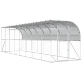 Against Wall Chicken Coop Silver 800 x 200 x 215 cm 3434738