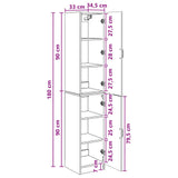 Cabinet Set 2 pcs Old Wood Engineered Wood 3416959