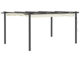 4 x 3 Aluminium Pergola with Retractable Roof, Garden Gazebo Canopy Shelter for Outdoor, Patio, T3398P323862