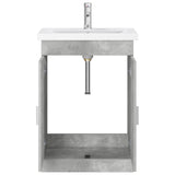 Bathroom Furniture Set Concrete Grey 61 x 40 x 84.5 cm 3404353
