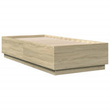 Bed Frame without Mattress Sonoma Oak 90x200 cm 3209725