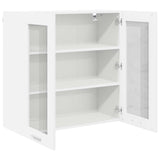 Hanging Cabinet with Door White 80 x 31 x 80 cm Engineered Wood 884322