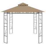 Gazebo 4x3x2.7 m Taupe 160 g/m 313916