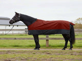Horse Blanket Bordeaux and Black 135 cm Polyester 42013063