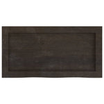 Bathroom Countertop Dark Brown 60x30x cm Treated Solid Wood 3156199