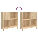 Record Cabinet Sonoma Oak 84.5x38x89 cm Engineered Wood 831992