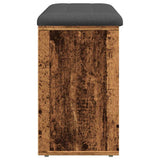 Shoe Bench Old Wood 102x32x50 cm Engineered Wood 857621