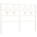 Bed Frame without Mattress White 120x200 cm Solid Wood 3194437