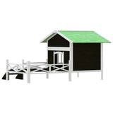 Dog Kennel Grey 159x120x88.5 cm Solid Wood Pine 172271