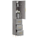 Highboard Grey Sonoma 34.5x34x180 cm Engineered Wood 3198847
