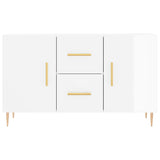 Sideboard High Gloss White 100x36x60 cm Engineered Wood 828158