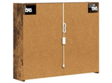 Bathroom Mirror Cabinet Smoked Oak 63.5 x 15.5 x 70 cm 889243