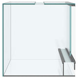 Terrarium with Storage Transparent 30 x 30 x 30 cm Glass 42020387