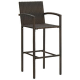 Garden Bar Set Brown Solid acacia wood Dining Durable 3067955