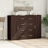 Sideboards 2 pcs Brown Oak 60x31x84 cm Engineered Wood 3276594