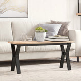 ZNTS Coffee Table Legs Y-Frame 90x30x43 cm Steel 357925