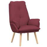 Armchair Wine Red 69 x 74 x 93 cm Fabric 42001853