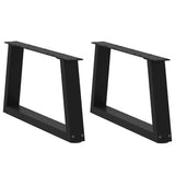 Coffee Table Legs V-Shape 2 pcs Black 50x cm Steel 4012528