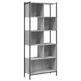 ZNTS Bookcase Grey Sonoma 72x28x172 cm Engineered Wood 3213655