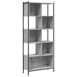 Bookcase Grey Sonoma 72x28x172 cm Engineered Wood 3213655