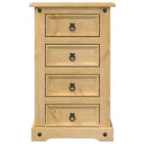 Bedside Cabinet Corona 53x39x84 cm Solid Wood Pine 4005660