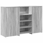 Reception Desk Grey Sonoma 155x50x103.5 cm Engineered Wood 3324201