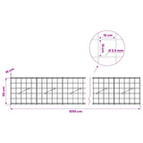 Gabion with 3.5 mm Wire and 10x10 cm Mesh 1050x10x50 cm 3462999