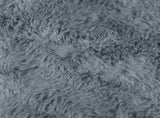 Anti-Slip Faux Rabbit Fur Rug OLITE Anthracite 200 cm 42021781