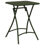 Bistro Table Dark Green 55 x 55 x 72.5 cm Powder-coated Steel 42002943