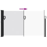 Retractable Side Awning White 120x500 cm 4004406