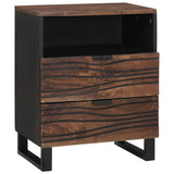 Bedside Cabinet Walnut 50 x 33 x 62 cm Solid Acacia wood 4018018