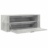 Wall Shoe Cabinet Concrete Grey 100x35x38 cm Engineered Wood 821024