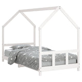 Kids Bed Frame White 90x200 cm Solid Wood Pine 835719