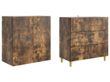 Cabinet Set 2 pcs 66 x 34.5 x 90 cm Engineered Wood 3416561