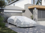 Car Cover for Sedan with Buckle Straps Full Silver L 4008927