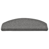 Stair Mats 15 pcs 65x24x4 cm Dark Grey Half Round Large 322369