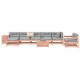 ZNTS 10 Piece Garden Sofa Set Solid Wood Douglas Fir 3250674
