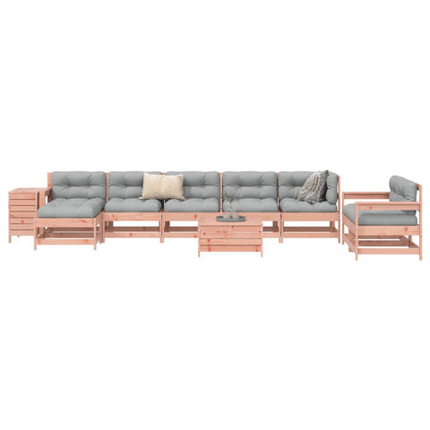 ZNTS 10 Piece Garden Sofa Set Solid Wood Douglas Fir 3250674