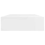 Floating Wall Shelves with Drawers 2 pcs White 80 cm 276002
