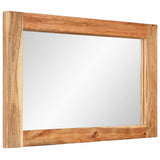 Mirror 70x50 cm Solid Wood Acacia and Glass 351983