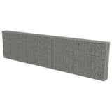 Gabion Wall with Covers Galvanised Steel 600x30x150 cm 143585