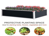 302L Raised Garden Bed, Weather-resistant PP Planter Box Containers for Outdoor Patio Plant Flower T3398P318839