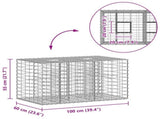 Gabion Raised Bed Silver 42033321