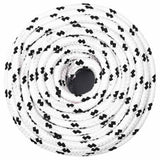 Braided Boat Rope White 8 mmx100 m Polyester 152768