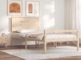 Senior Bed without Mattress Small Single Solid Wood 3195441