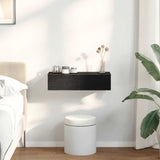 Wall Shelf with Drawers Black 60x26.5x15 cm Engineered Wood 859969